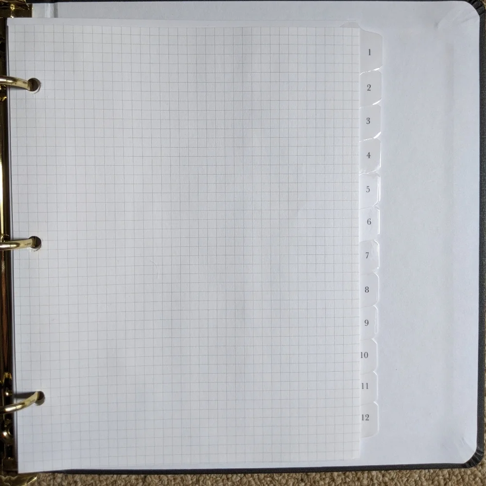 NWOT Classic Appointed Planner Dark Grey Fabric
